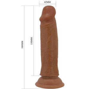 Pretty Love Quentin Dildo met zuignap, realistisch, bruin Pretty Love Quentin Dildo met zuignap, realistisch, bruin - Afbeelding 5