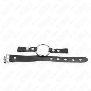 Kink Penisring van leer met gesluiting en metalen ring Kink Penisring van leer met gesluiting en metalen ring - Afbeelding 2