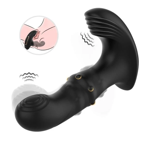 img_204989_4c824ebcbc03313f614d43af34e2b026_1.jpg Armony Anale Prostaatvibrator met roterende motor en afstandsbediening Zwart