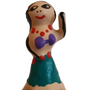 Condomerie hand-painted novelty condoms Hula Girl, latex, unique piece