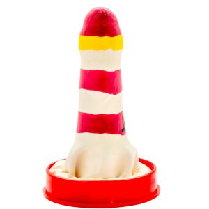Condomerie Nieuwheidscondooms handbeschilderd Vuurtoren Condomerie Nieuwheidscondooms handbeschilderd Vuurtoren - Afbeelding 2