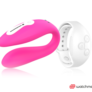 Wearwatch Watchme Dual Technology Vibrator met Dual-Technologie Fuchsia / Snow Wearwatch Watchme Dual Technology Vibrator met Dual-Technologie Fuchsia / Snow - Afbeelding 2