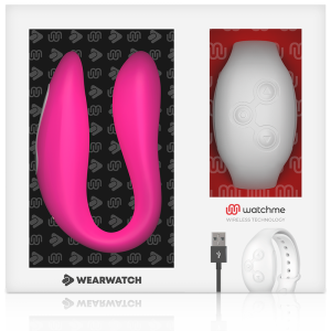 Wearwatch Watchme Dual Technology Vibrator met Dual-Technologie Fuchsia / Snow Wearwatch Watchme Dual Technology Vibrator met Dual-Technologie Fuchsia / Snow - Afbeelding 7