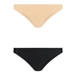 Bye Bra Invisible Brazilian Thong 2-Pack