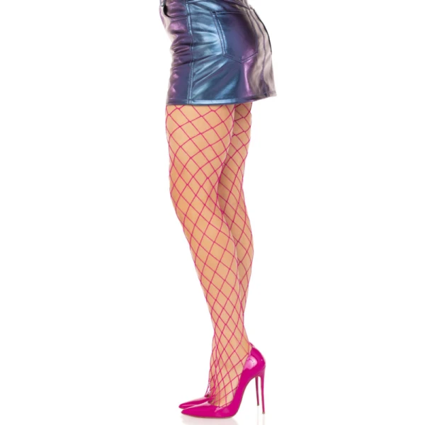 Leg Avenue Diamant-Spandex-Nylonkousen in netpatroon, één maat Leg Avenue Diamant-Spandex-Nylonkousen in netpatroon, één maat
