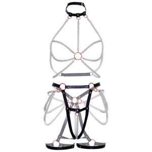 Leg Avenue Harness-BH met Parelkousband van veganistisch Leder Leg Avenue Harness-BH met Parelkousband van veganistisch Leder - Afbeelding 7