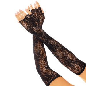 Leg Avenue Vingerloze Net Handschoenen met Bloemenpatroon Leg Avenue Vingerloze Net Handschoenen met Bloemenpatroon - Afbeelding 1