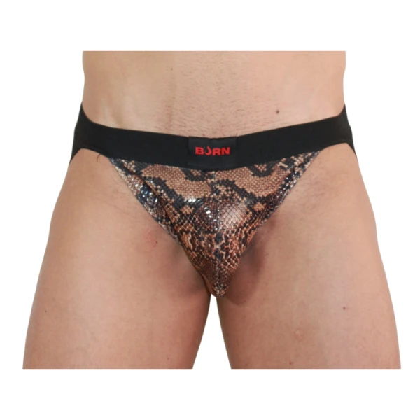 Burn Jockstrap Snake Zwart met Glitterdetails