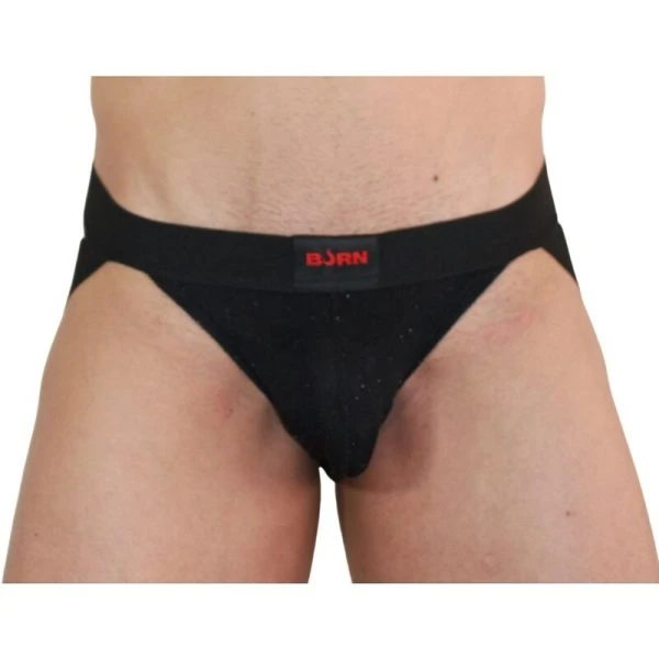 Burn Jockstrap glanzend zwart met transparante details