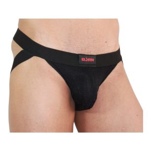 Burn Jockstrap glanzend zwart met transparante details Burn Jockstrap glanzend zwart met transparante details - Afbeelding 2
