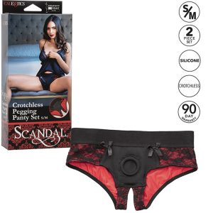 Calexotics Scandal Crotchless Panty Set met siliconen dildo Calexotics Scandal Crotchless Panty Set met siliconen dildo - Afbeelding 7