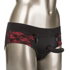 Calexotics Scandal Crotchless Panty Set met siliconen dildo Calexotics Scandal Crotchless Panty Set met siliconen dildo - Afbeelding 1