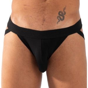 Burn Double Black Jock Jockstrap met transparante details Burn Double Black Jock Jockstrap met transparante details - Afbeelding 1