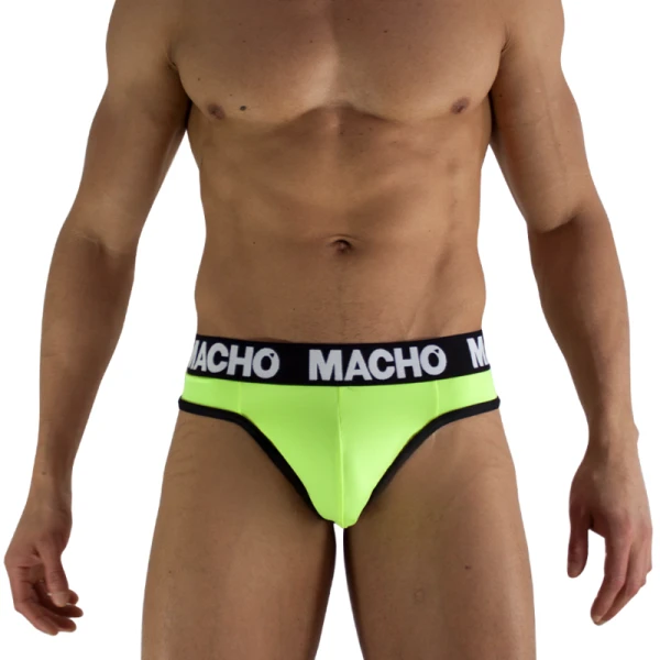 img_224801_c4ff6ab8ac9d7bccc9dd9144a3650007_1.png Macho Underwear Stringtanga met dubbele steunbanden, fluorescerend geel