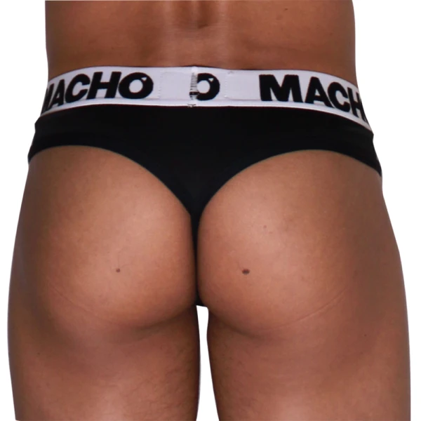 Macho Underwear String-Tanga Jockstrap zwart