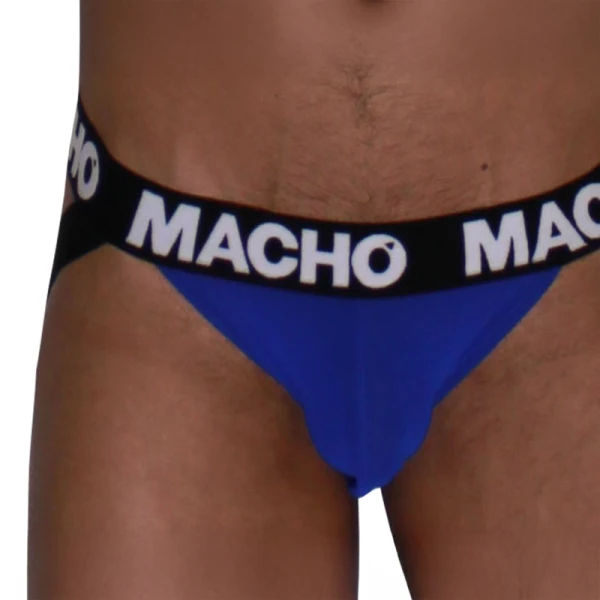 Macho Underwear Jockstrap Mx28az Blauw – Ondersteunende Slip voor Mannen