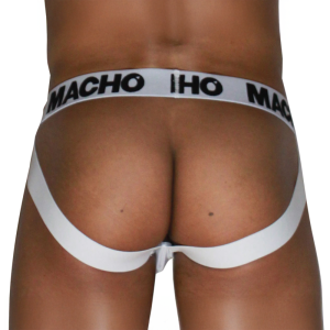 Macho Underwear Jockstrap Mx29bl met dubbele steunbanden, wit Macho Underwear Jockstrap Mx29bl met dubbele steunbanden, wit - Afbeelding 3