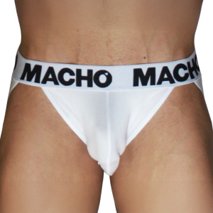 Macho Underwear Jockstrap Mx29bl met dubbele steunbanden, wit Macho Underwear Jockstrap Mx29bl met dubbele steunbanden, wit - Afbeelding 1
