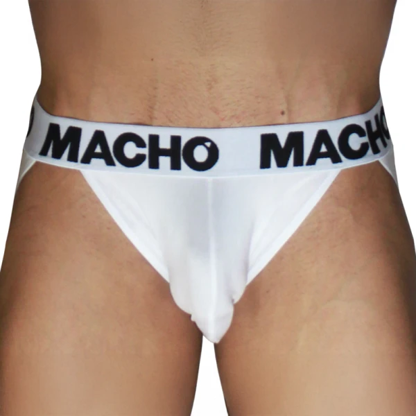 Macho Underwear Jockstrap Mx29bl met dubbele steunbanden, wit