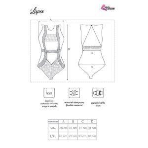 Livco Corsetti Fashion Lixpen Body zwart transparant Livco Corsetti Fashion Lixpen Body zwart transparant - Afbeelding 6