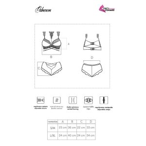 Livco Corsetti Fashion BH-Set Palmenom LC 90614 met kant en transparante stof Livco Corsetti Fashion BH-Set Palmenom LC 90614 met kant en transparante stof - Afbeelding 7