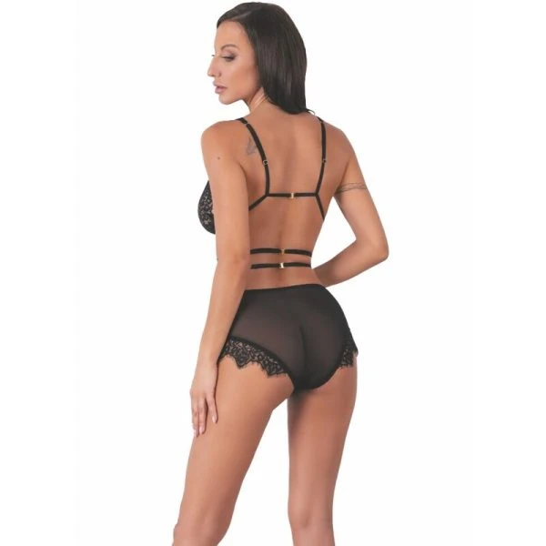 Livco Corsetti Fashion Kanten-BH en Slip Set Drezna LC 90733 Zwart