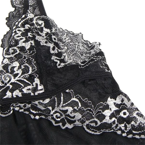 Subblime Babydoll van tule met kantborst