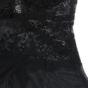 Subblime Babydoll van tule met kant en bloemdetail Subblime Babydoll van tule met kant en bloemdetail - Afbeelding 8