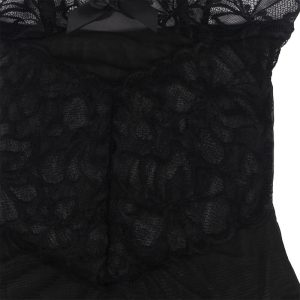 Subblime Babydoll met transparante kant en bloemenprint Zwart Subblime Babydoll met transparante kant en bloemenprint Zwart - Afbeelding 10