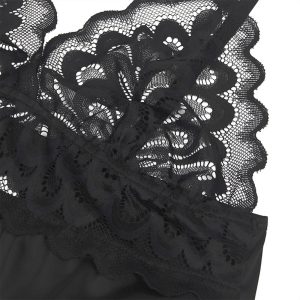 Subblime Babydoll met bloemenprint op de borst zwart Subblime Babydoll met bloemenprint op de borst zwart - Afbeelding 9