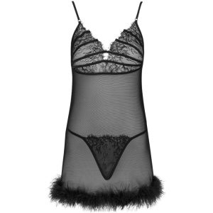 Livco Corsetti Fashion Babydoll-Set Zerunam met Tanga en Net-T-shirt Livco Corsetti Fashion Babydoll-Set Zerunam met Tanga en Net-T-shirt - Afbeelding 3