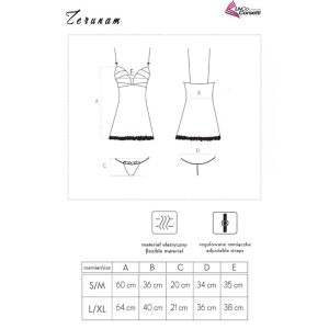 Livco Corsetti Fashion Babydoll-Set Zerunam met Tanga en Net-T-shirt Livco Corsetti Fashion Babydoll-Set Zerunam met Tanga en Net-T-shirt - Afbeelding 5