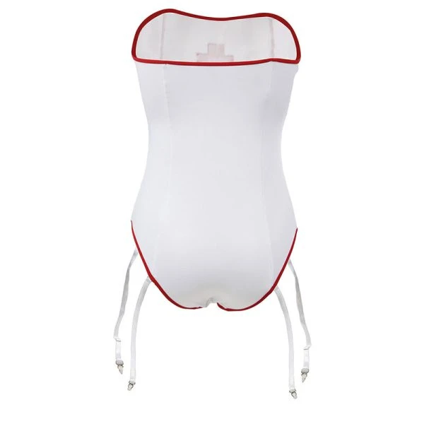 Subblime Sexy Verpleegsterskostuum Teddy schouder vrij Subblime Sexy Verpleegsterskostuum Teddy schouder vrij