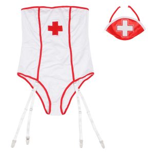 Subblime Sexy Verpleegsterskostuum Teddy schouder vrij Subblime Sexy Verpleegsterskostuum Teddy schouder vrij - Afbeelding 6