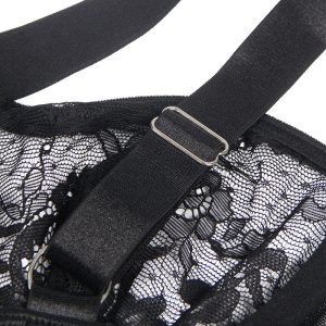 Subblime Teddy met jarretelles en kant, zwart Subblime Teddy met jarretelles en kant, zwart - Afbeelding 9