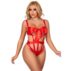 Subblime opengewerkte body met strik rood