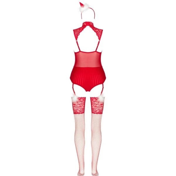 Livco Corsetti Fashion Body met Kousen en Kersthoofdband Limpid Snowflakes Livco Corsetti Fashion Body met Kousen en Kersthoofdband Limpid Snowflakes