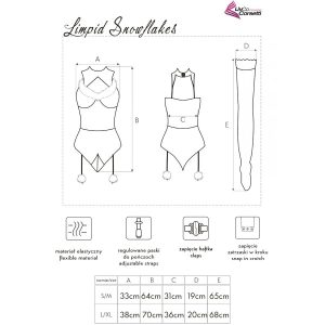 Livco Corsetti Fashion Body met Kousen en Kersthoofdband Limpid Snowflakes Livco Corsetti Fashion Body met Kousen en Kersthoofdband Limpid Snowflakes - Afbeelding 5