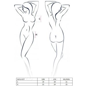 Passion Sayla Strapshemd-Set zwart Passion Sayla Strapshemd-Set zwart - Afbeelding 2