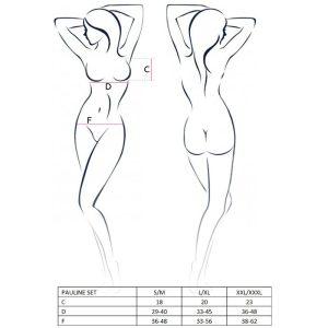 Passion Dessous-Set Pauline met BH, Tanga en jarretelgordel Passion Dessous-Set Pauline met BH, Tanga en jarretelgordel - Afbeelding 3