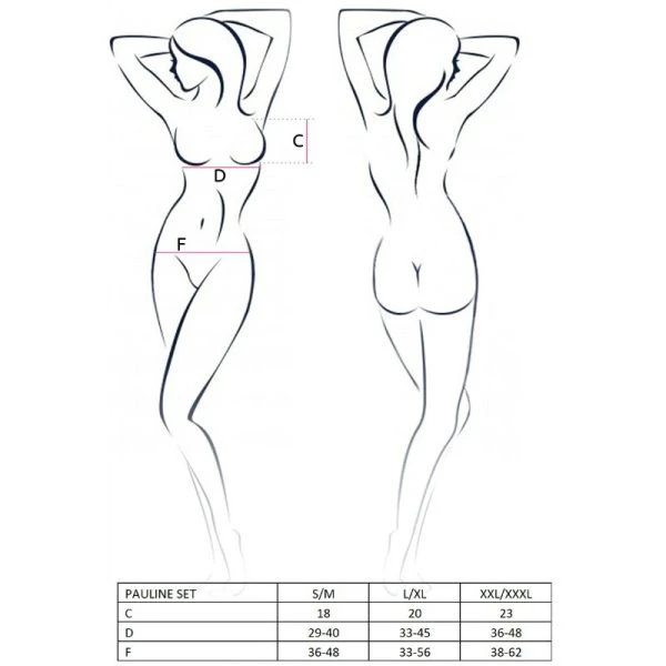 Passion Dessous-Set Pauline met BH, Tanga en jarretelgordel Passion Dessous-Set Pauline met BH, Tanga en jarretelgordel