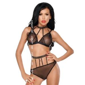 Me-seduce Dotty Set Dessous aus Tüll mit BH und Höschen