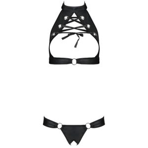 Passion Malwia Ecologisch Leren Set met BH en Tanga Passion Malwia Ecologisch Leren Set met BH en Tanga - Afbeelding 3