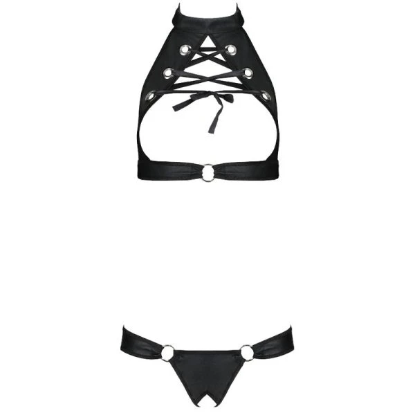 Passion Malwia Ecologisch Leren Set met BH en Tanga