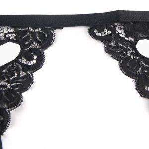 Subblime driedelig dessousset BH, jarretelgordel en string zwart Subblime driedelig dessousset BH, jarretelgordel en string zwart - Afbeelding 4