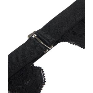 Subblime driedelig dessousset BH, jarretelgordel en string zwart Subblime driedelig dessousset BH, jarretelgordel en string zwart - Afbeelding 6