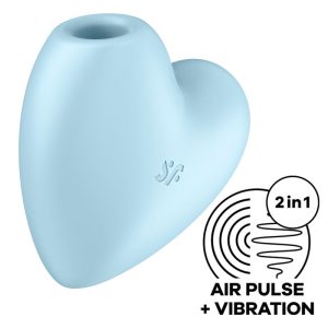 Satisfyer Cutie Heart Air Pulse Vibrator met clitorisstimulatie Satisfyer Cutie Heart Air Pulse Vibrator met clitorisstimulatie - Afbeelding 1