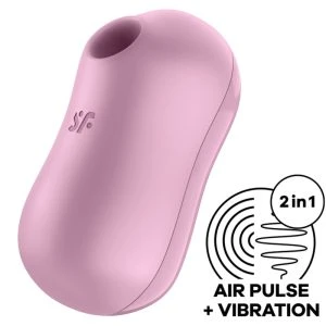 Satisfyer Cotton Candy Clitoral Vibrator with Air Pulses and Vibrations