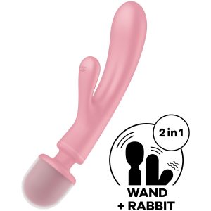 Satisfyer Triple Lover Rabbit Vibrator met Massagestaf Satisfyer Triple Lover Rabbit Vibrator met Massagestaf - Afbeelding 6