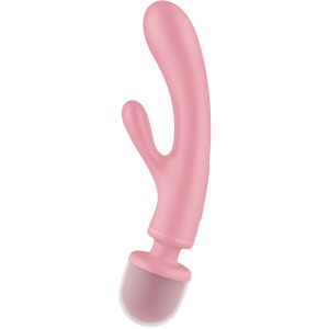 Satisfyer Triple Lover Rabbit Vibrator met Massagestaf Satisfyer Triple Lover Rabbit Vibrator met Massagestaf - Afbeelding 3